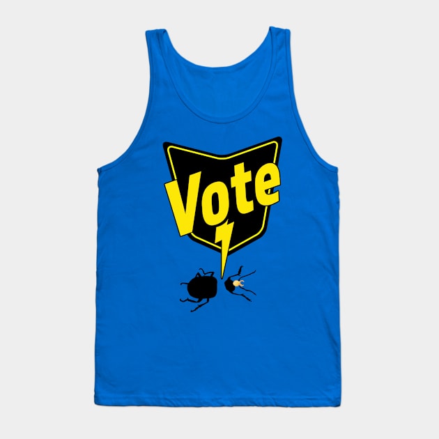 Know Your Parasites Vote Bug Spray Tank Top by OrangeMonkeyArt